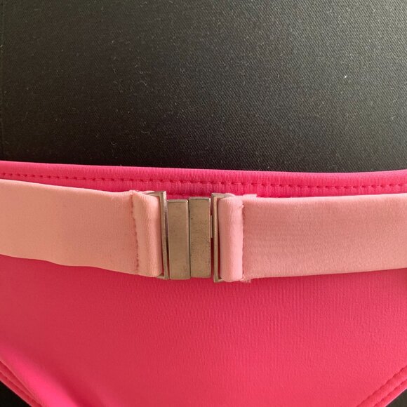 Billabong surf BLUE CRUSH era Vintage bikini pink belted halter top set RARE - Picture 7 of 8